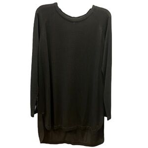 NWT Wantable Button Back Pullover Black Size L